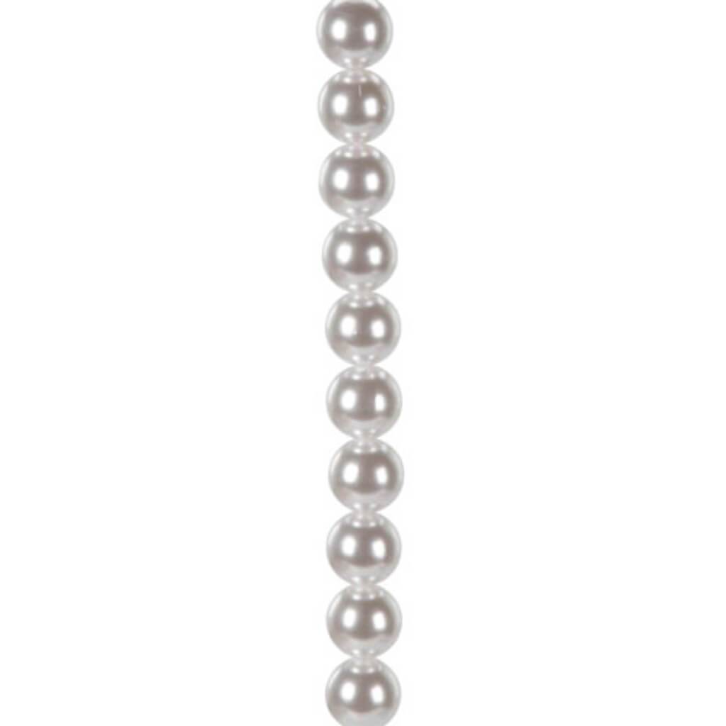 Pearl Strand Oversized White 18 mm 10 Pieces 7 Inch Strand 