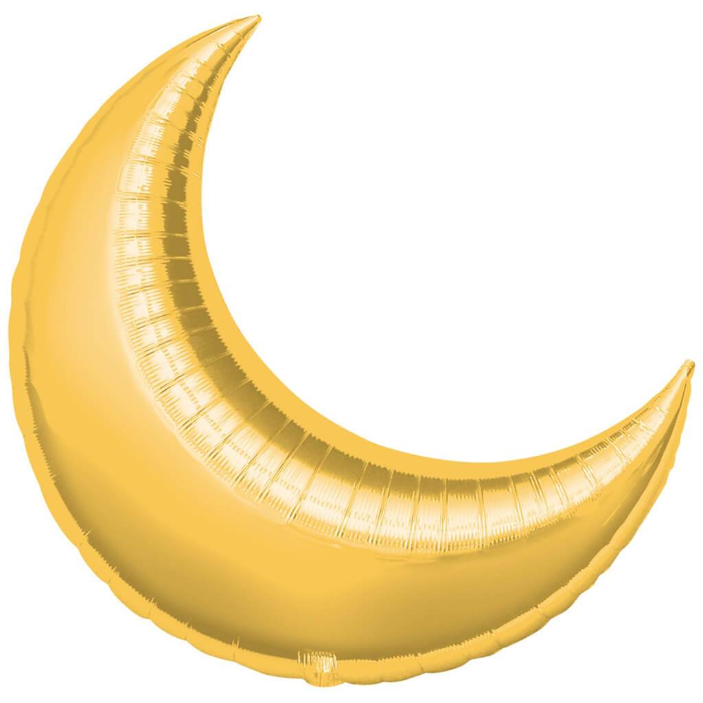 Shape Gold Crescent Ramadan Large