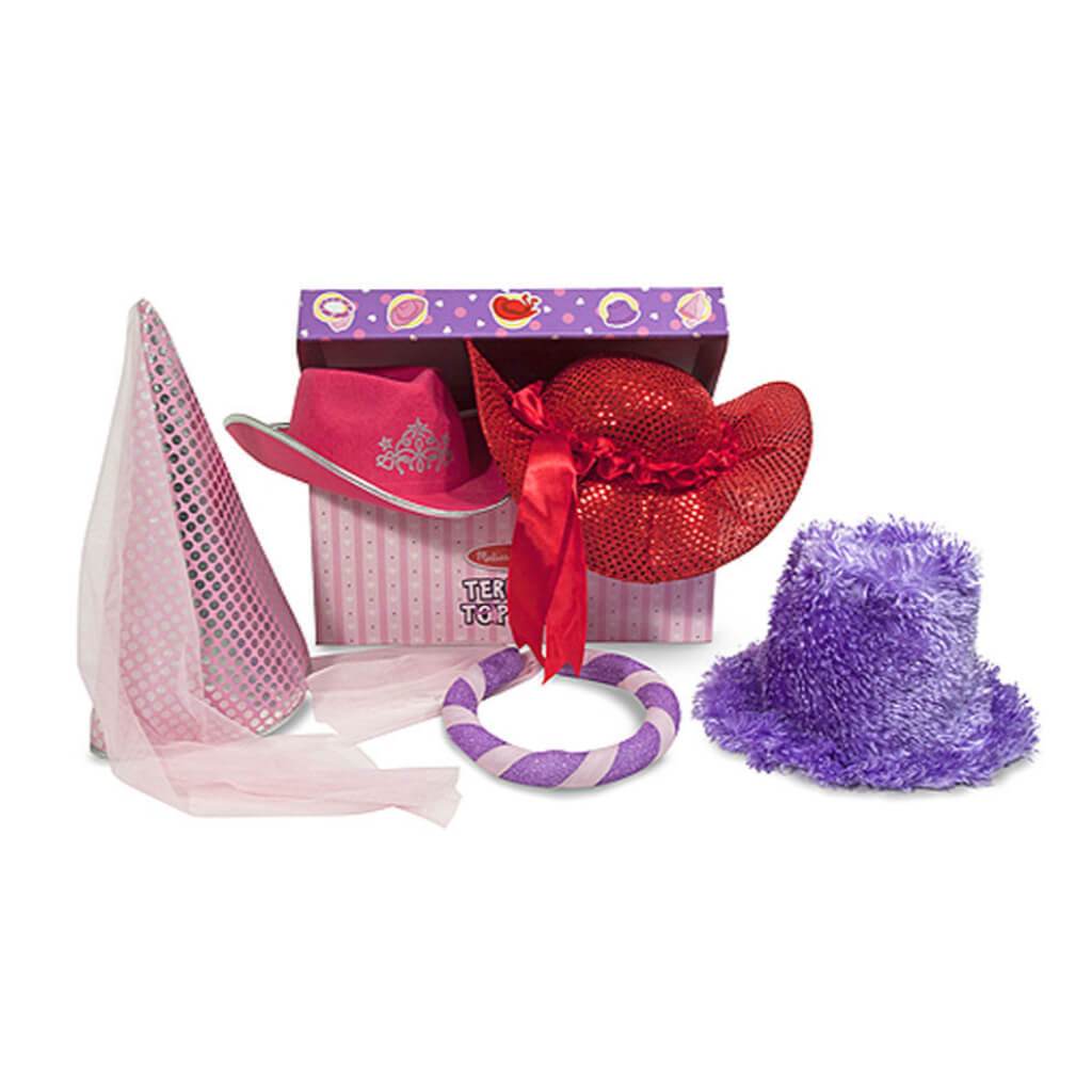 TERRIFIC TOPPERS! DRESS-UP HAT PINK/PURPLE 