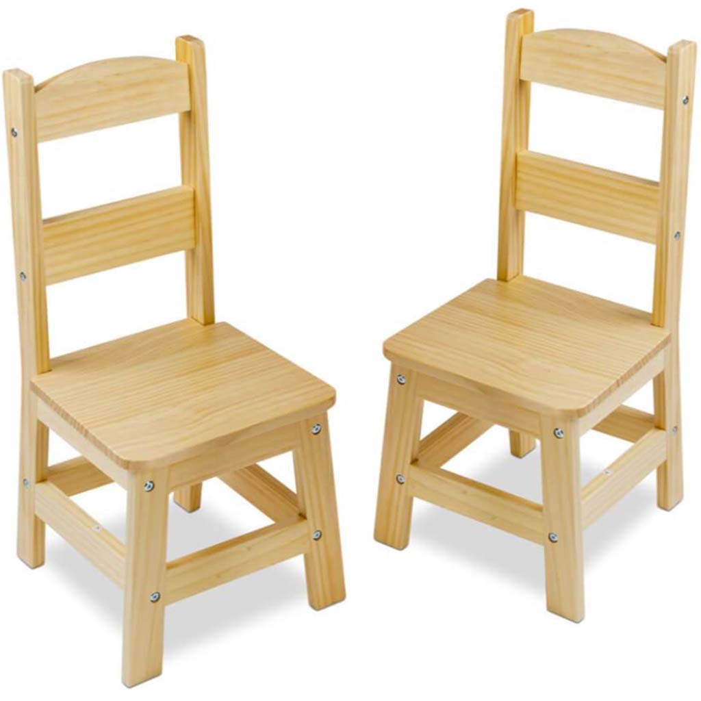 Wooden Chair Pair 