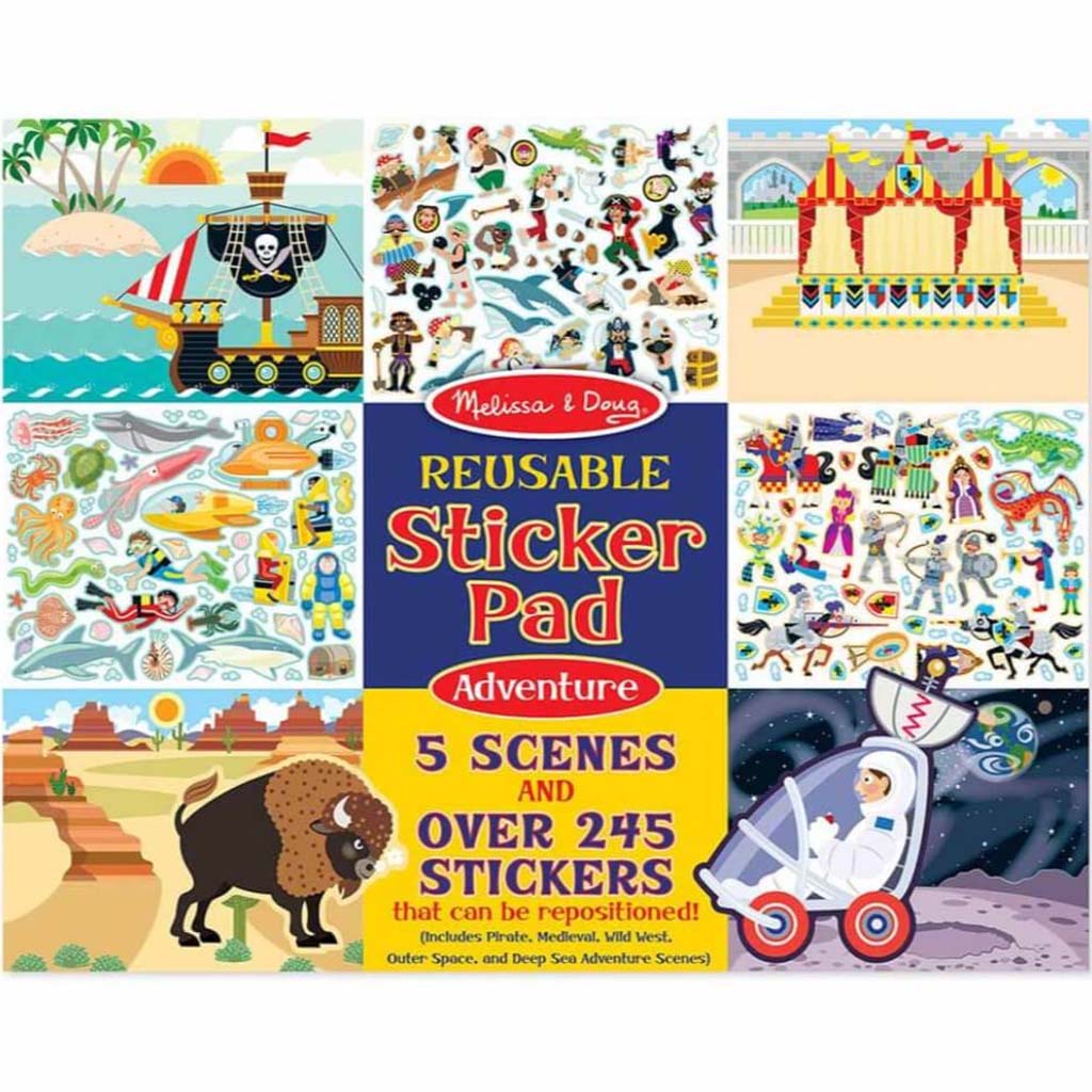 REUSABLE STICKER PAD ADVENTURE PAD 