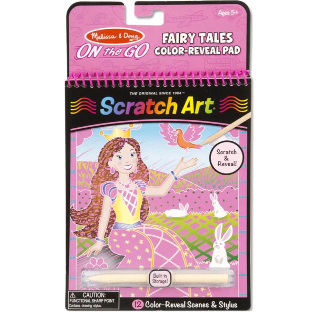 On the Go Scratch Art Color Reveal Pad - Fairy Tales