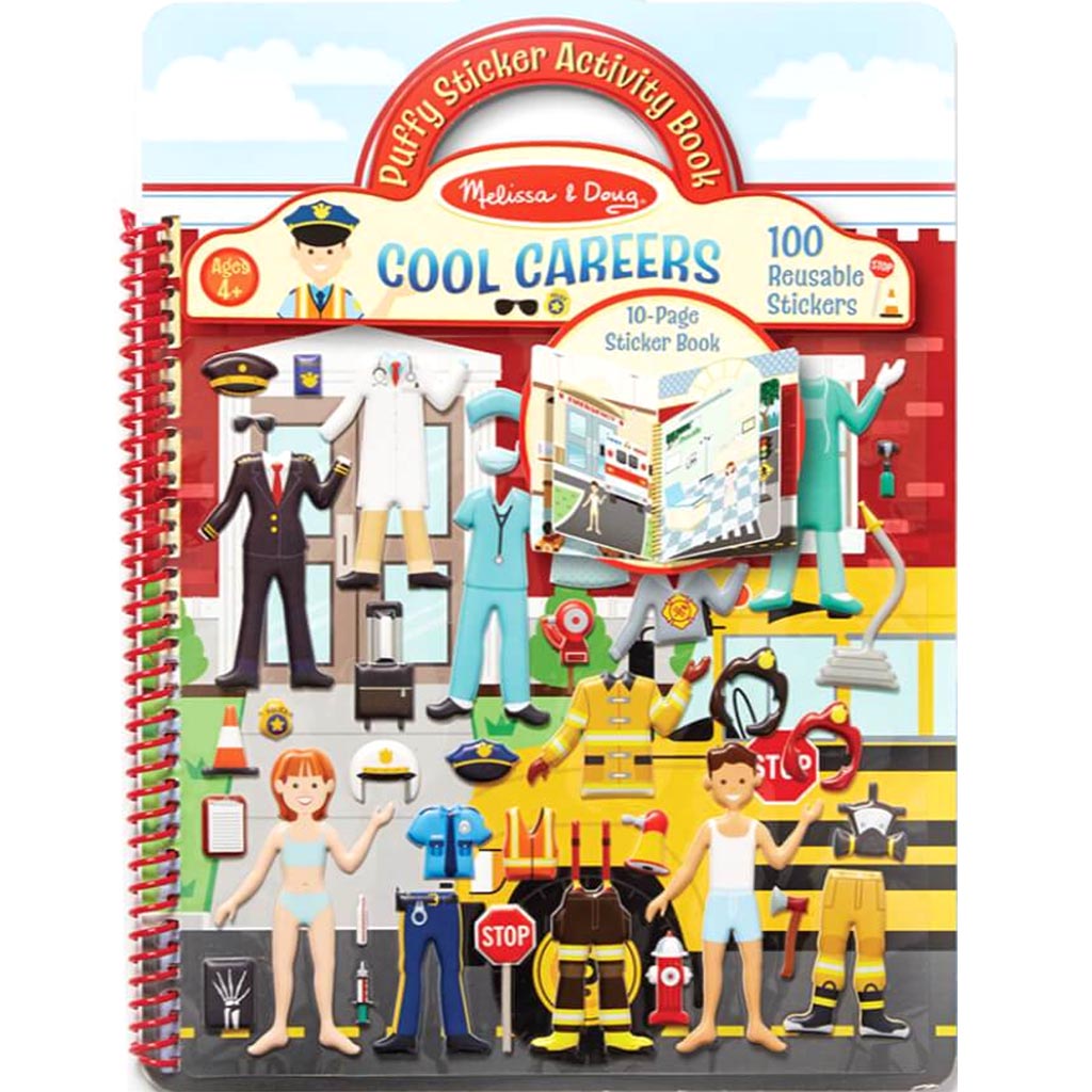 PUFFY STICKER ACTIVITY BOOK COOL CAREERS 