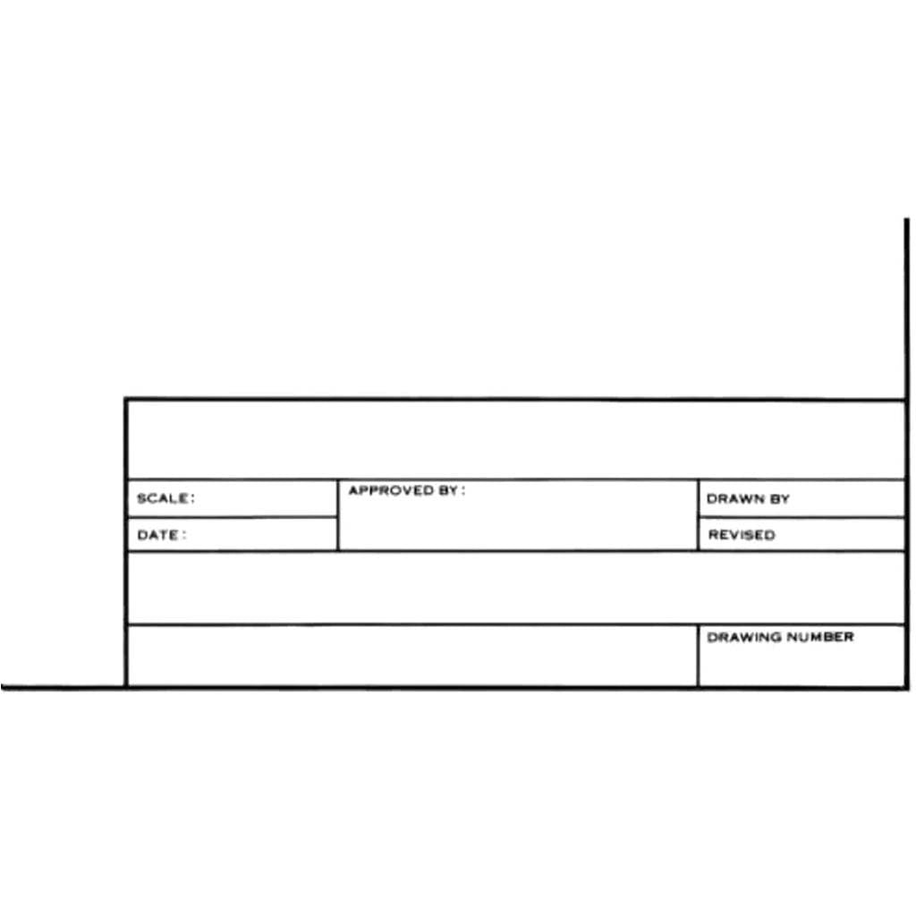 Tracing Paper with Title Block and Border 100 Sheet Pack 11in x 17in 