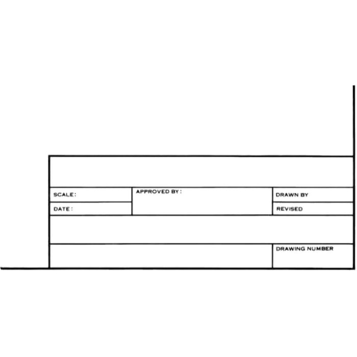 Tracing Paper with Title Block and Border 100 Sheet Pack 12in x 18in 