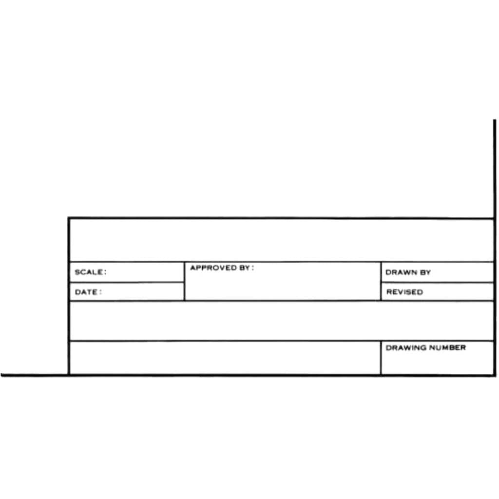 Tracing Paper with Title Block and Border 100 Sheet Pack 12in x 18in 