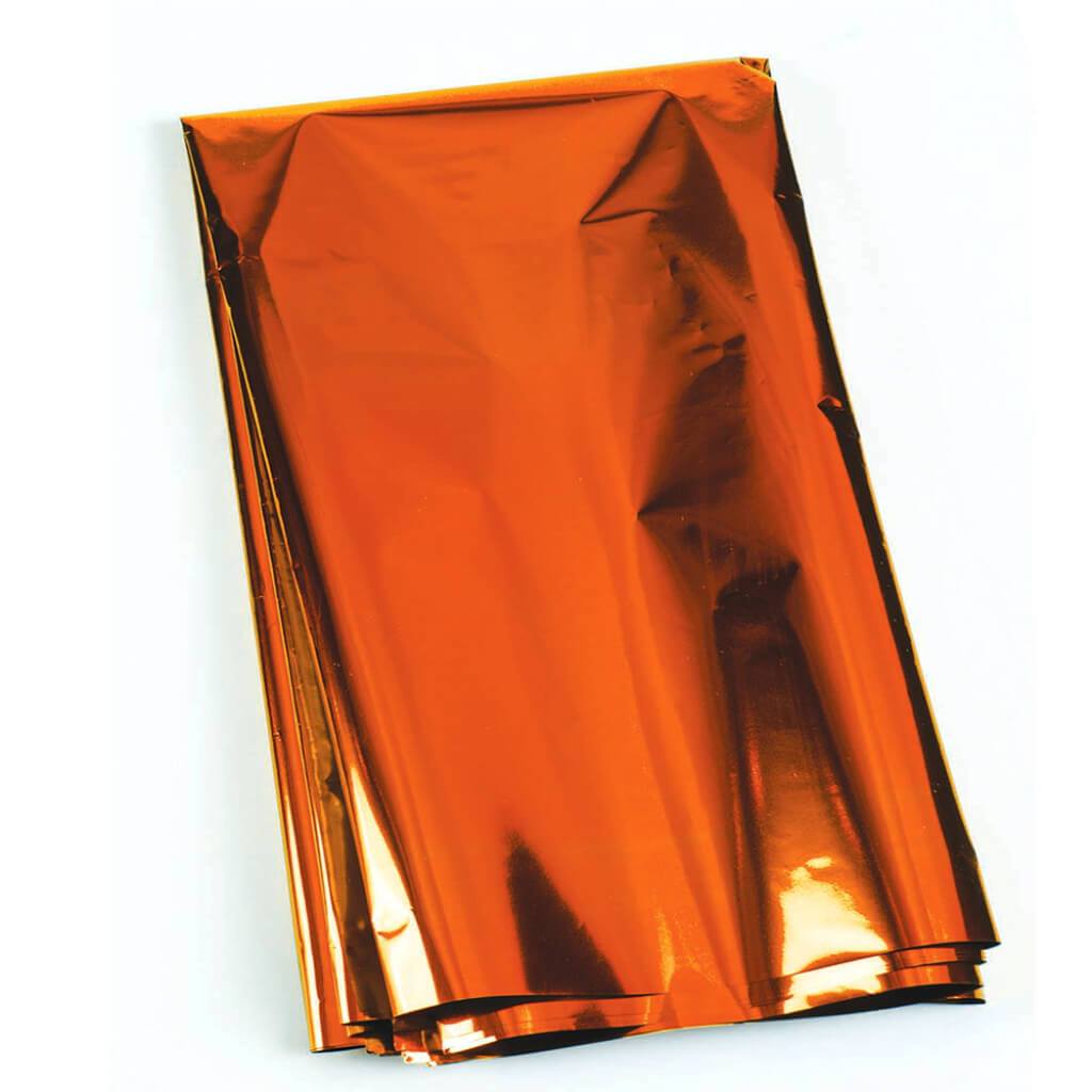 3PK METALLIC SHEETS ORANGE 