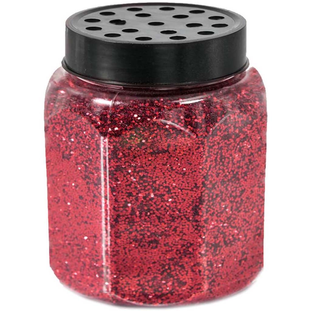 1LB GLITTER RED 