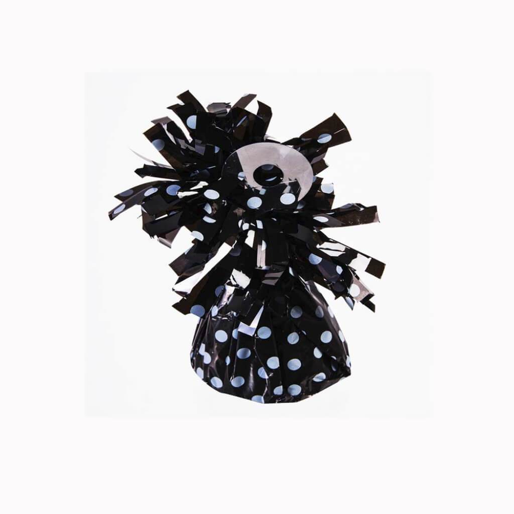 BALLOON WEIGHT POLKA DOT BLACK/WHITE SMALL 