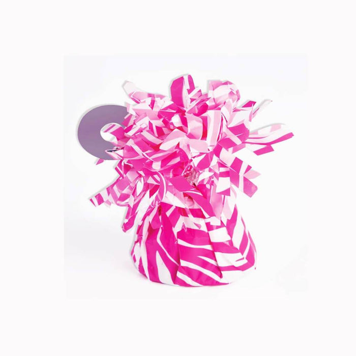BALLOON WEIGHT PINK ZEBRA SMALL 
