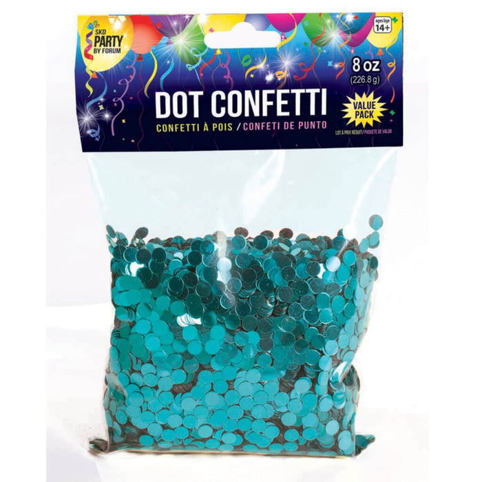 8OZ DOT CONFETTI TEAL 