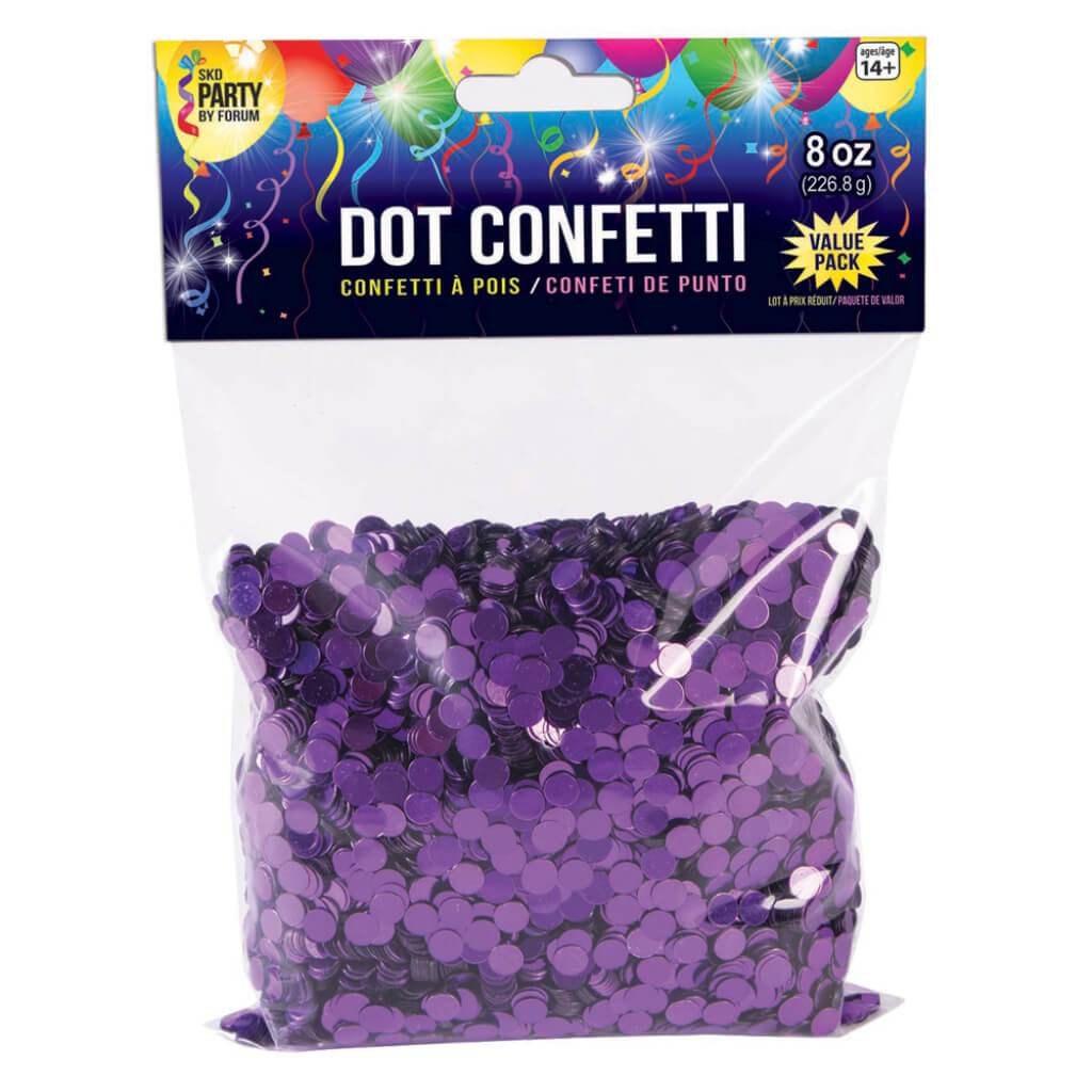8OZ DOT CONFETTI PURPLE 