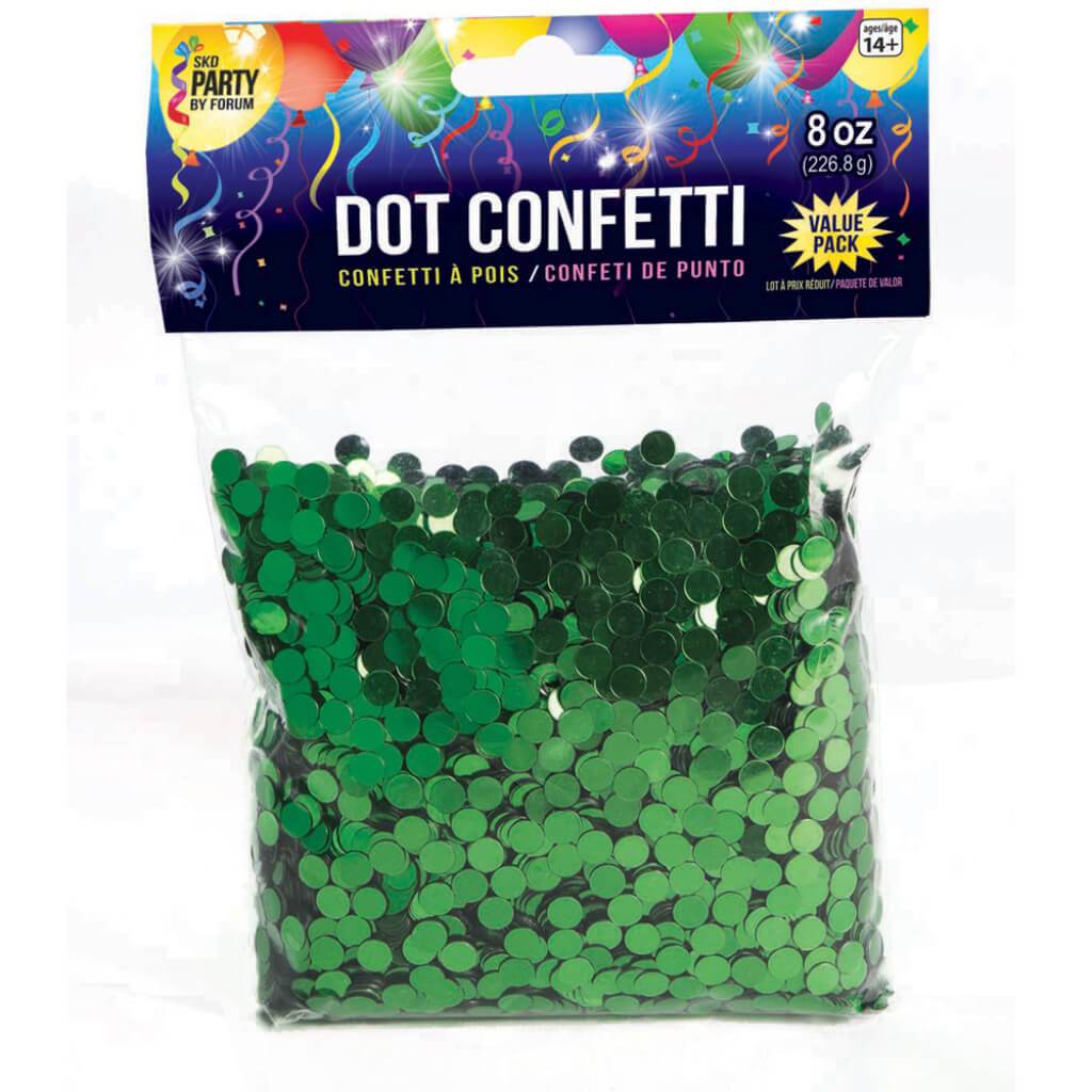 8OZ DOT CONFETTI GREEN 