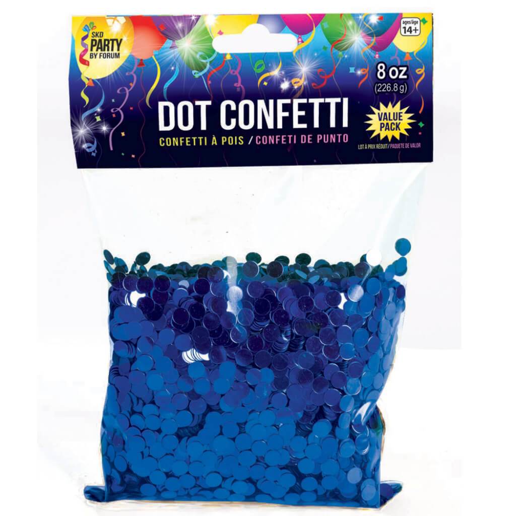 8OZ DOT CONFETTI ROYAL BLUE 8OZ 
