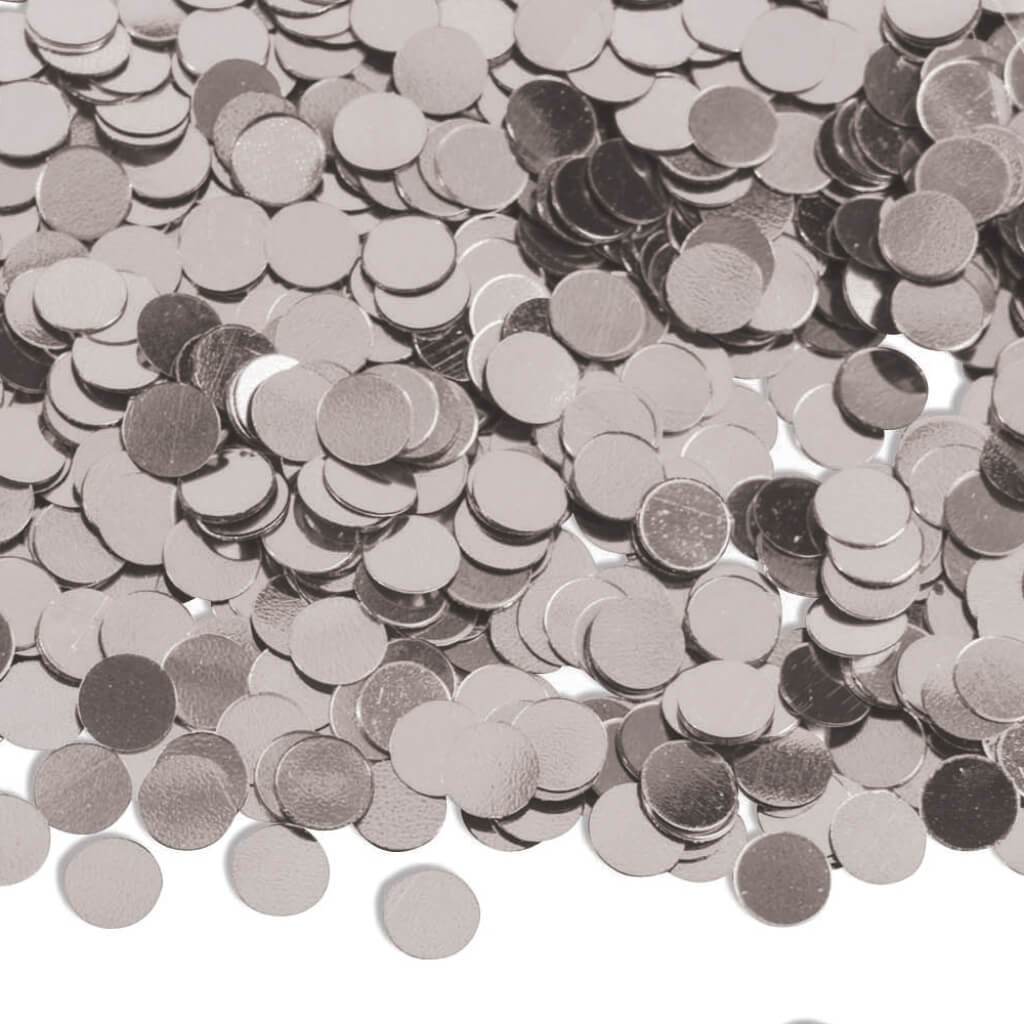 8OZ DOT CONFETTI SILVER 