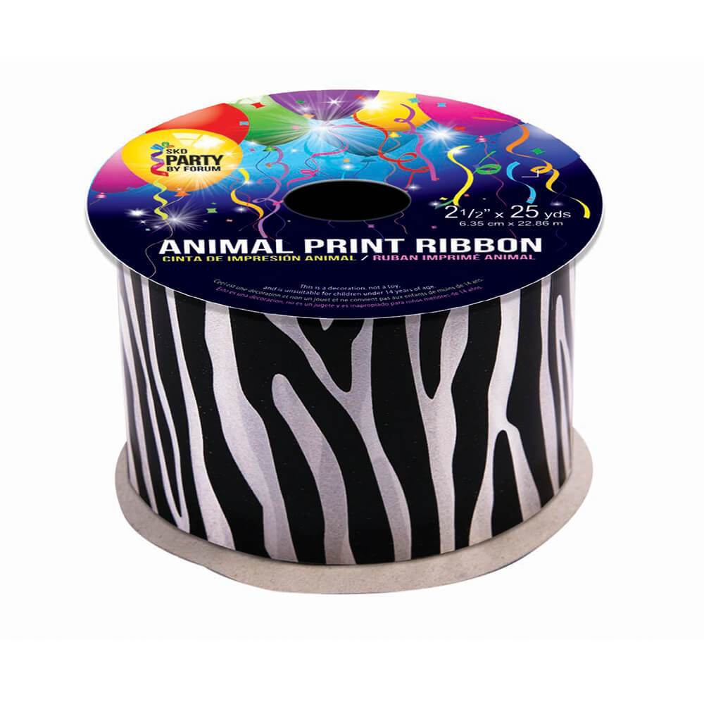 #40 PRINTED ANIMAL RBN BK/WH 