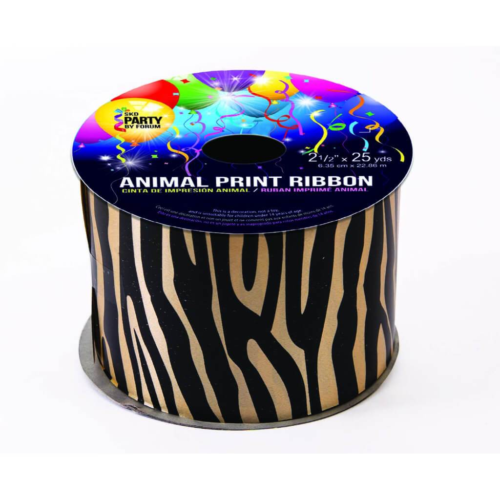 #40 PRINTED ANIMAL RBN BK/GO 