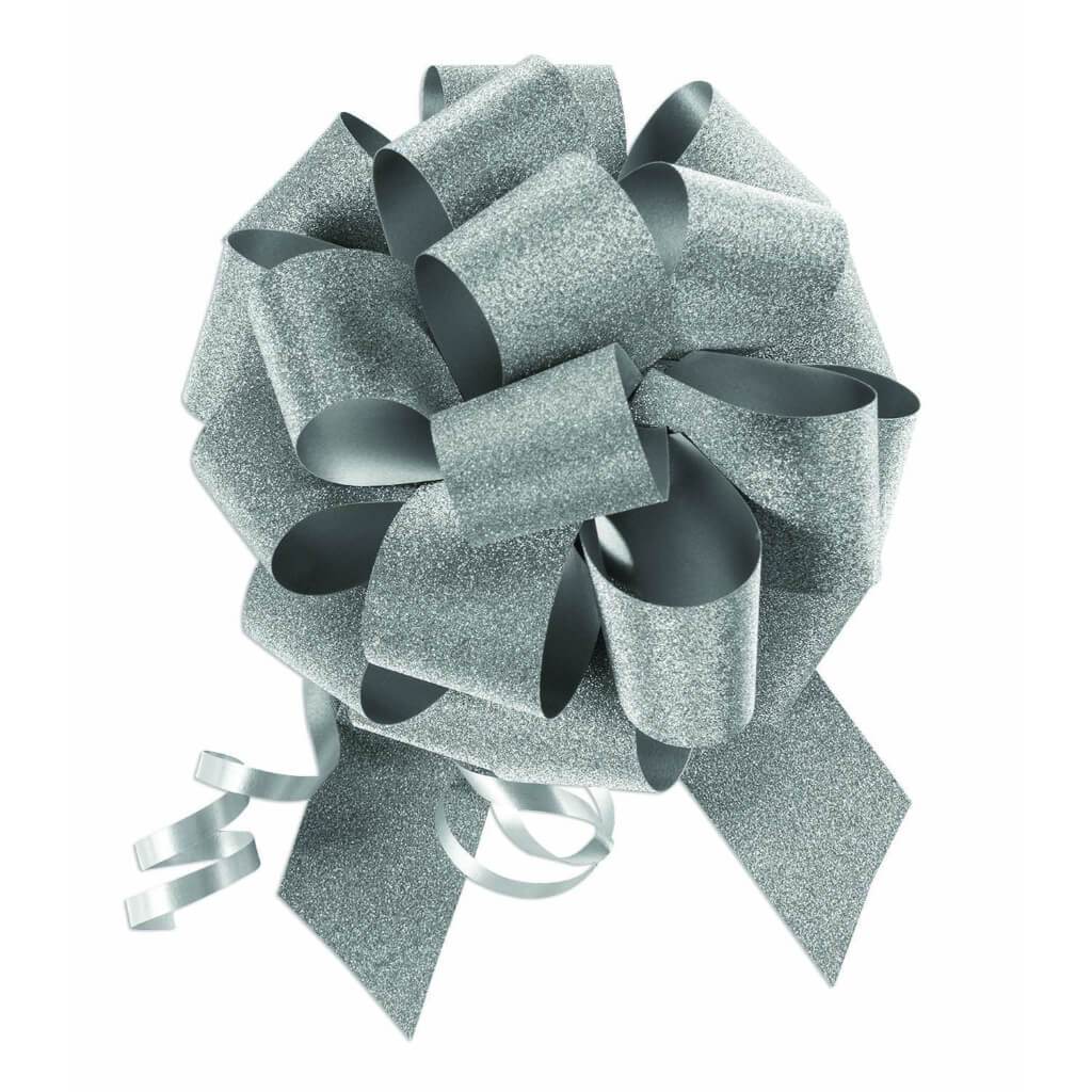 #9 DIAMOND DUST PULL BOW SILVE 