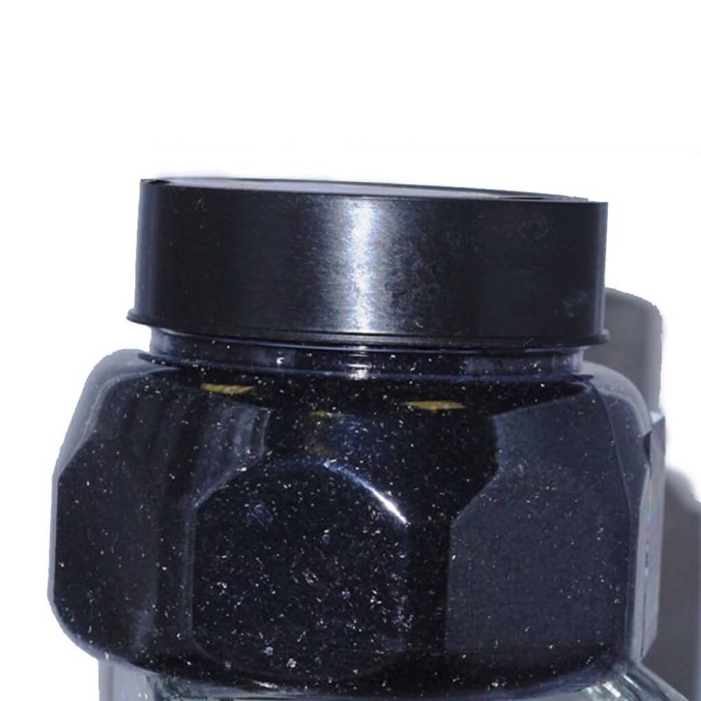 8OZ GLITTER BLACK 