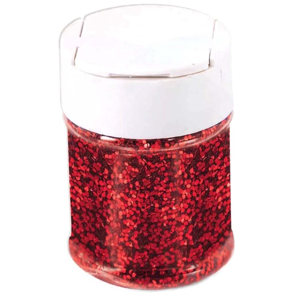 2 OZ GLITTER RED 