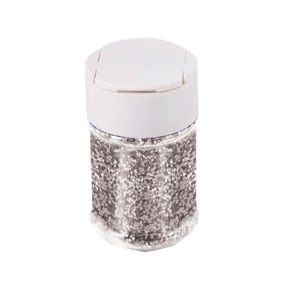 2 OZ GLITTER SILVER 