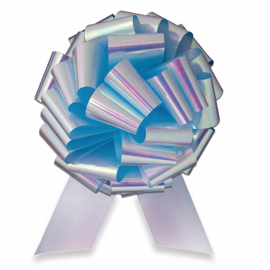 14" XL PULL BOW IRIDESCENT BLU 