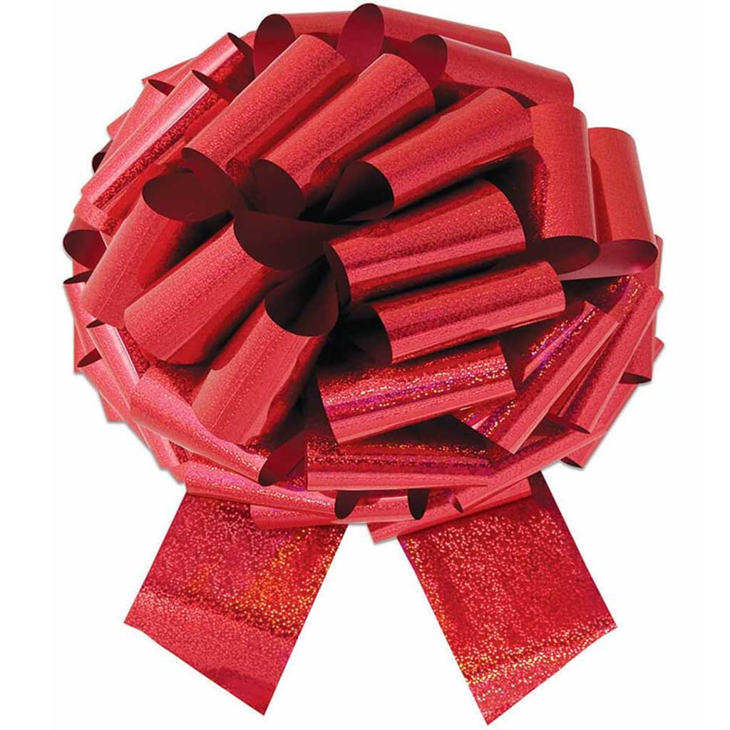 14&quot; XL PULL BOW RED HOLOGRAPHI 