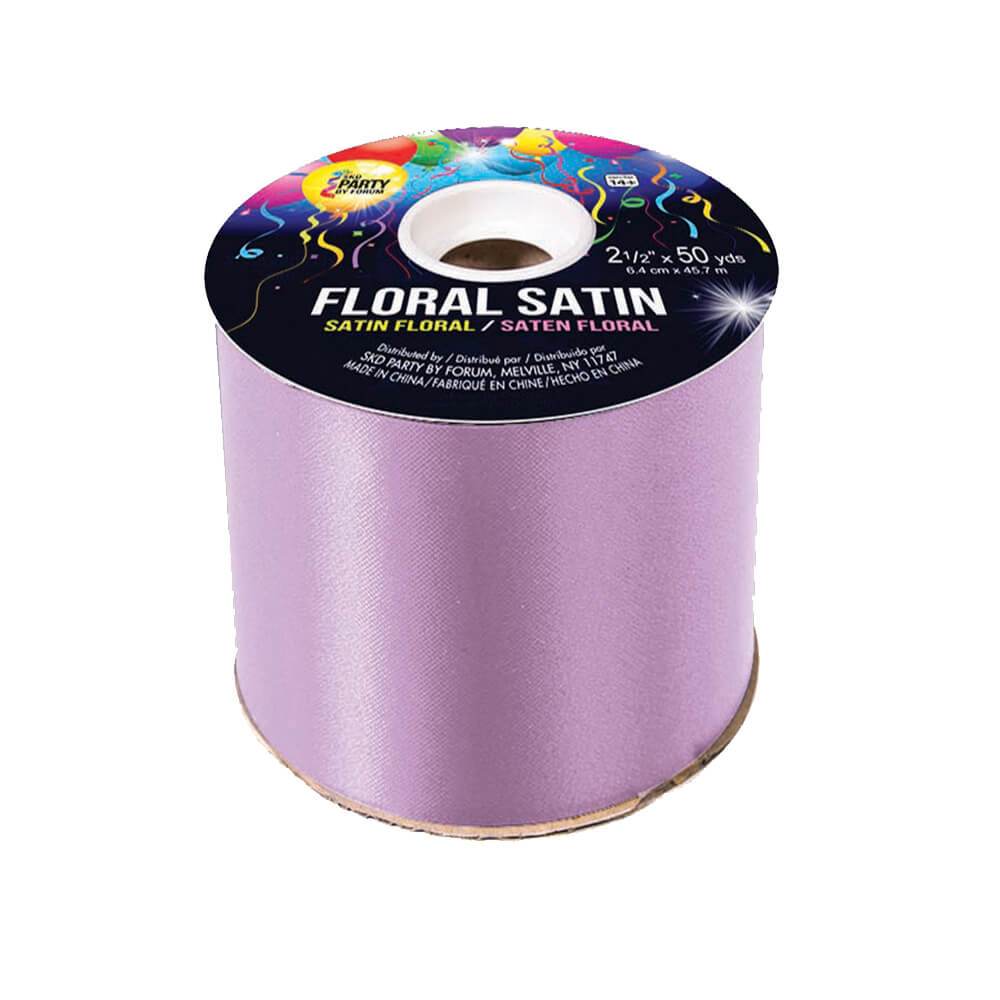 #40 FLORAL SATIN LAVENDER 