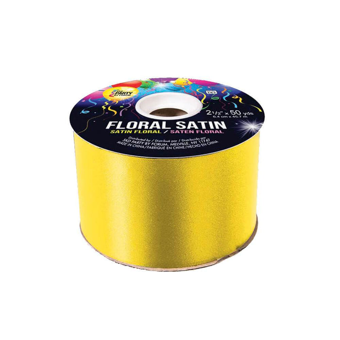 #40 FLORAL SATIN YELLOW 