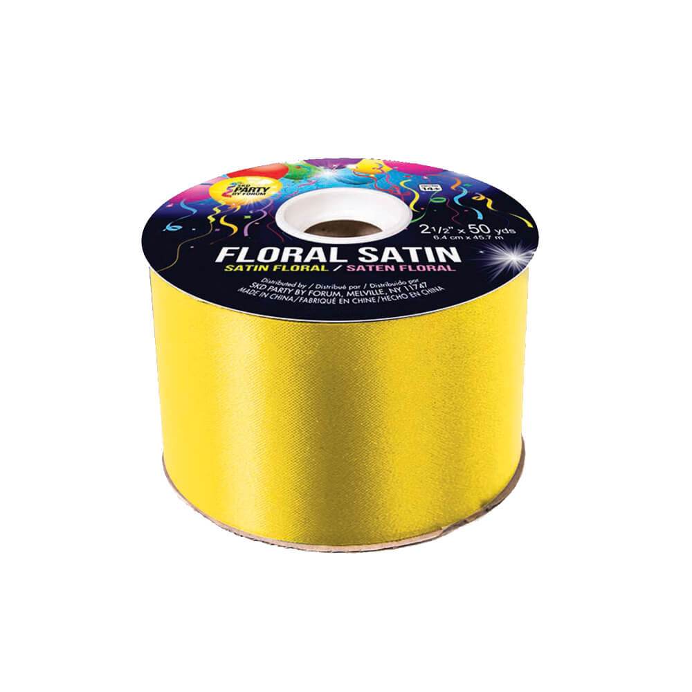 #40 FLORAL SATIN YELLOW 