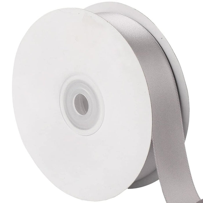 Ribbon Satin 1in Metallic Silver