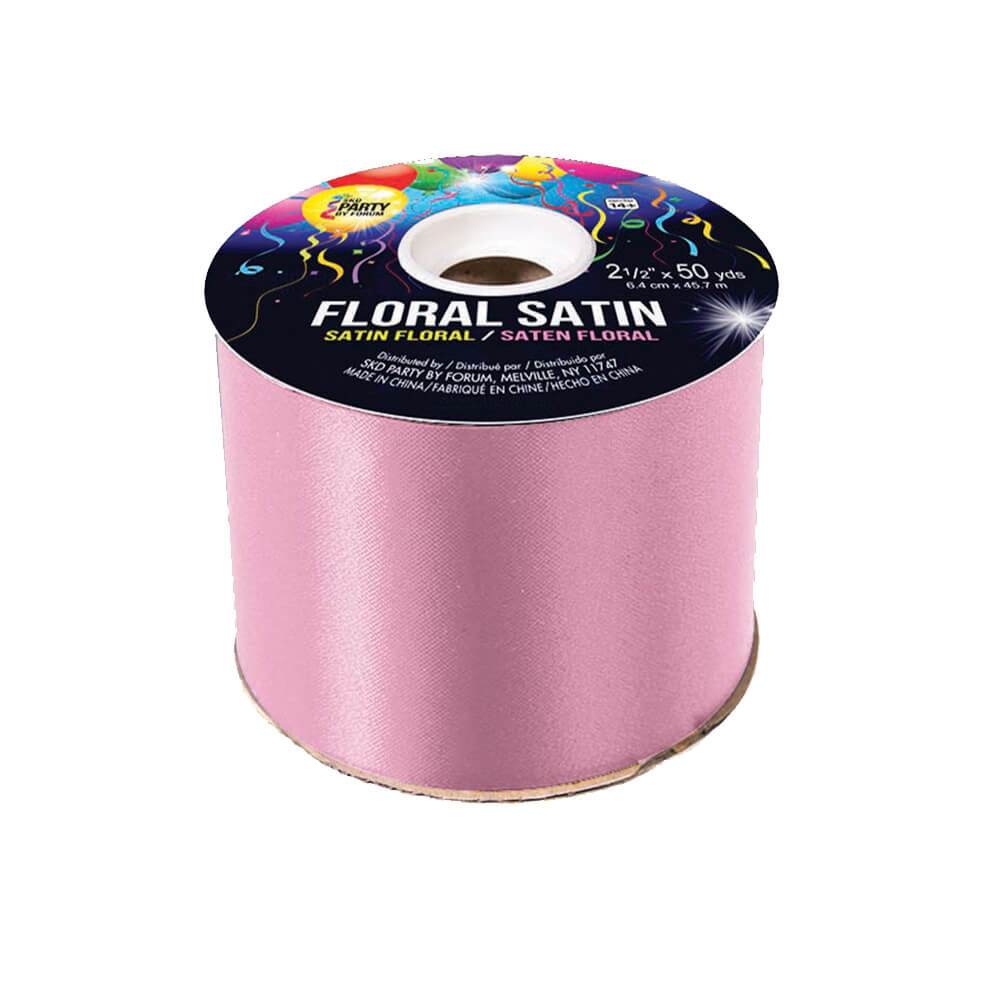 #40 FLORAL SATIN PINK 