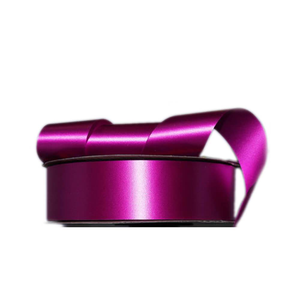 #9 FLORAL SATIN RIBBON FUSCHIA 