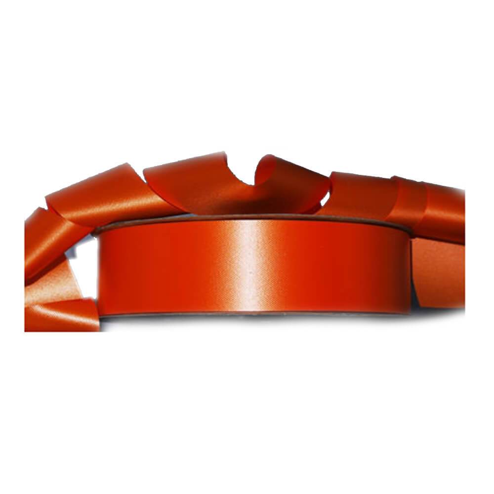 #9 FLORAL SATIN RIBBON ORANGE 