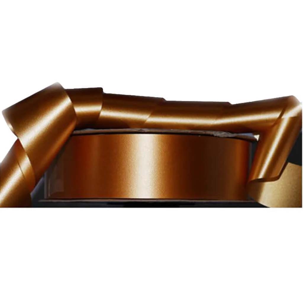 #9 FLORAL SATIN RIBBON GOLD 