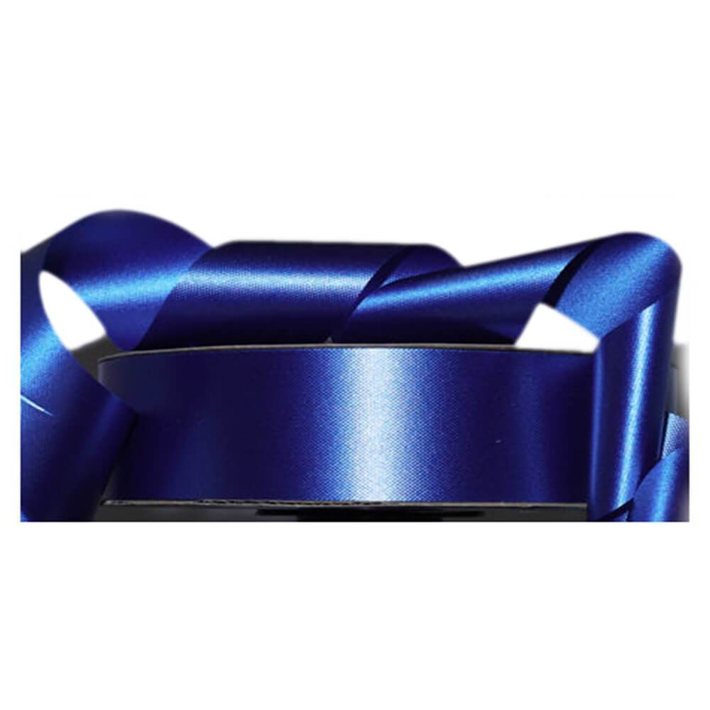 #9 FLORAL SATIN RIBBON R. BLUE 