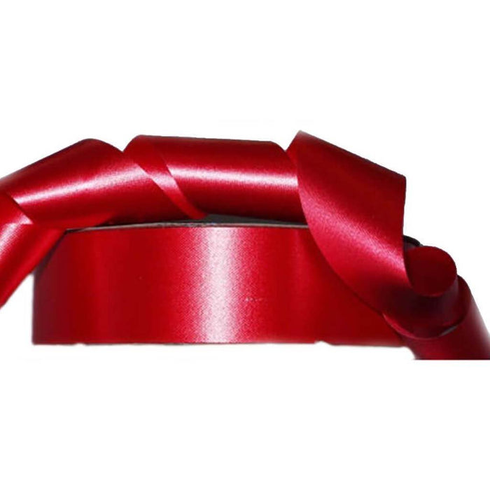 #9 FLORAL SATIN RIBBON RED 