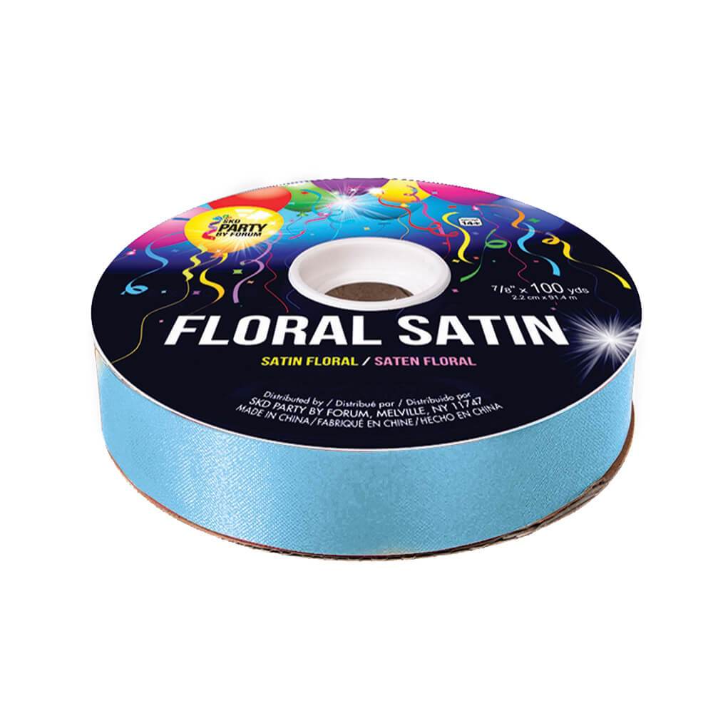 #5 FLORAL SATIN LIGHT BLUE 