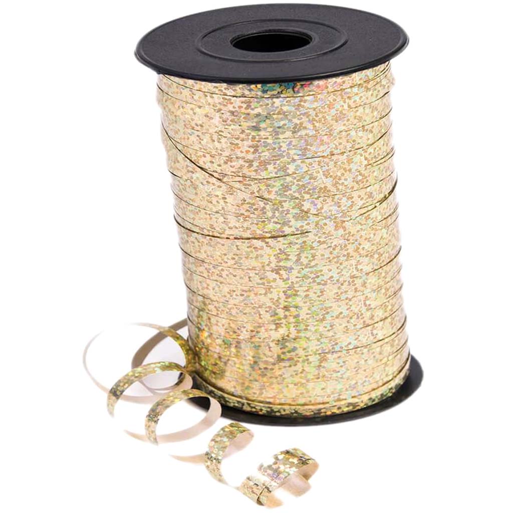 100 YD C.RIBBON HOLO GOLD 