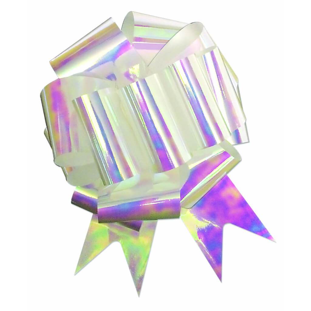 #40 PULL BOW IRIDESCENT WHITE 