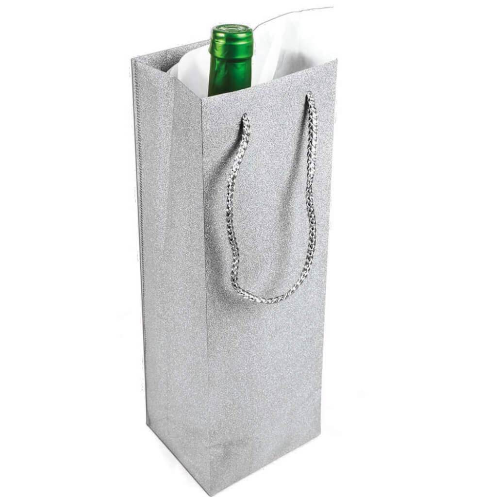 DIAMOND WINE BAG SILVER 