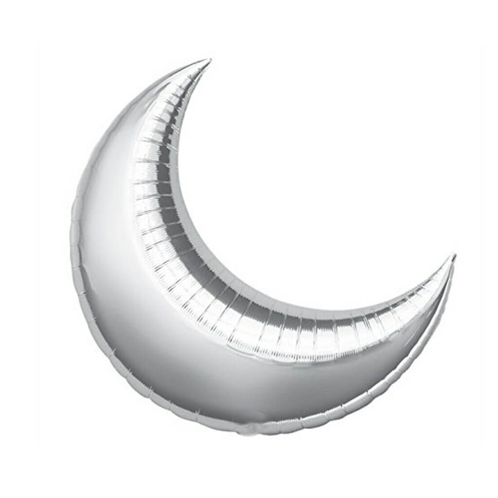 S40 Large Shape Silver Crescent 26