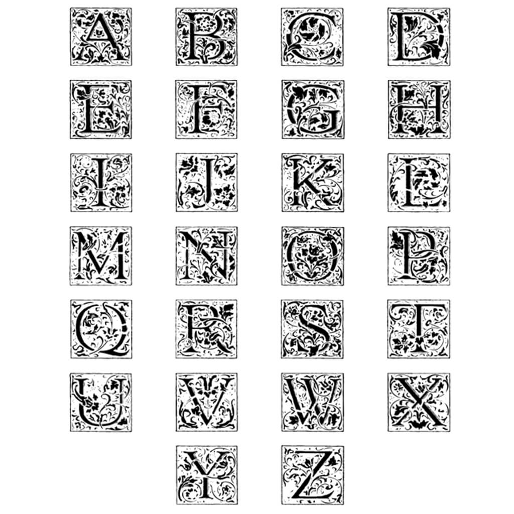 Ornate Alphabet Seal A