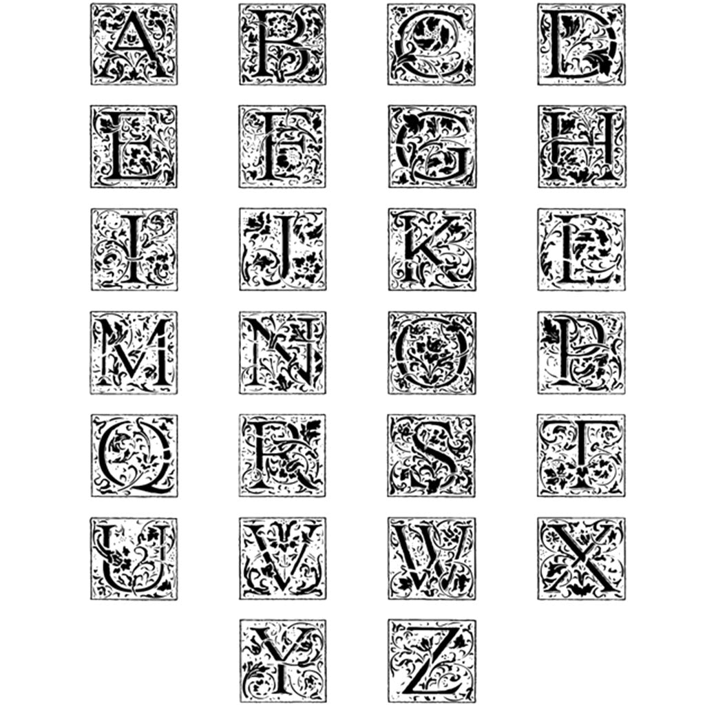 Ornate Alphabet Seal J