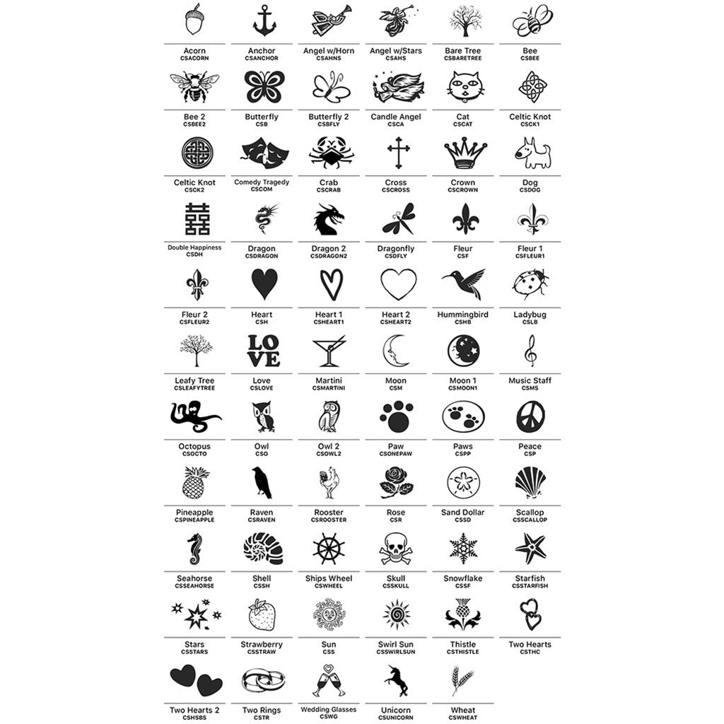 Small Decorative Seals Fleur