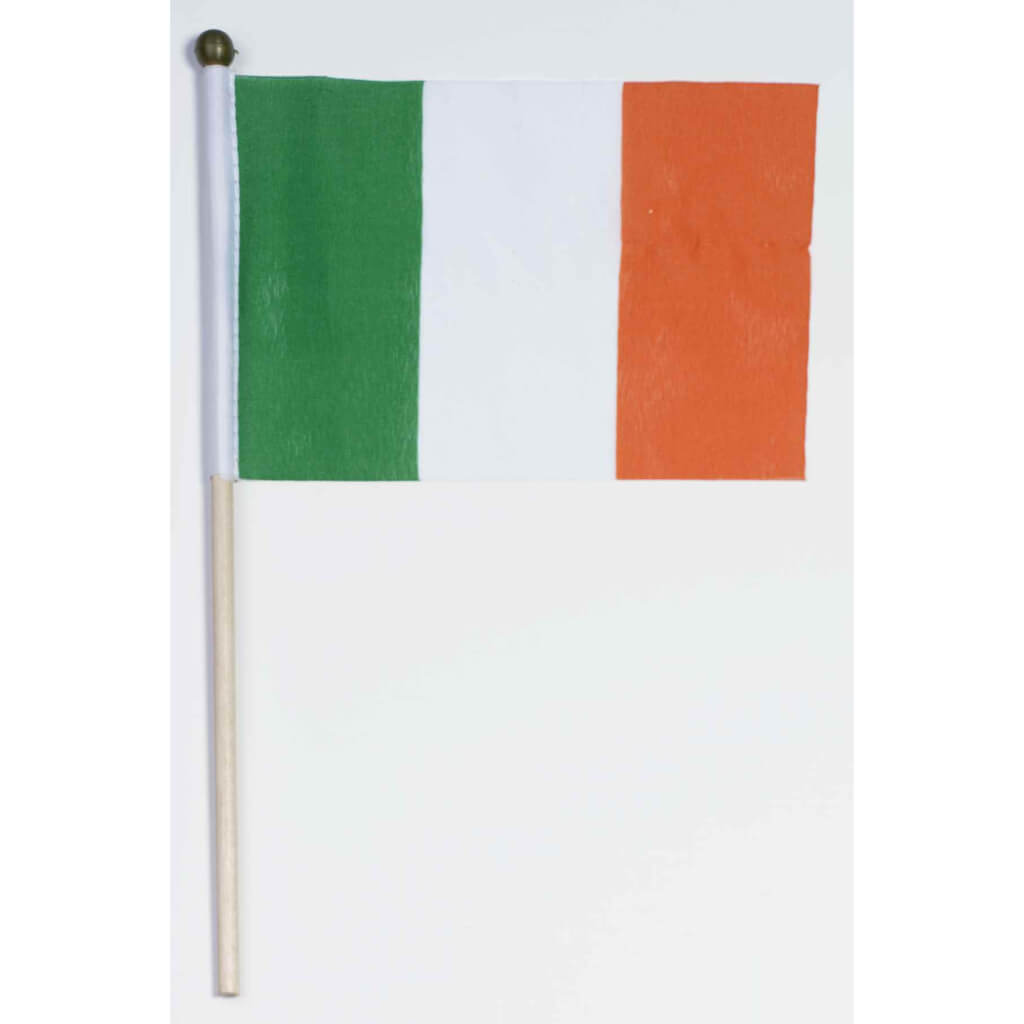 IRISH FLAG W/STICK(12"X 18") 