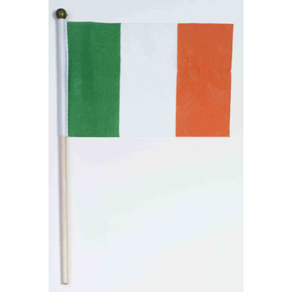 IRISH FLAG W/STICK (4&quot;X 6&quot;) 