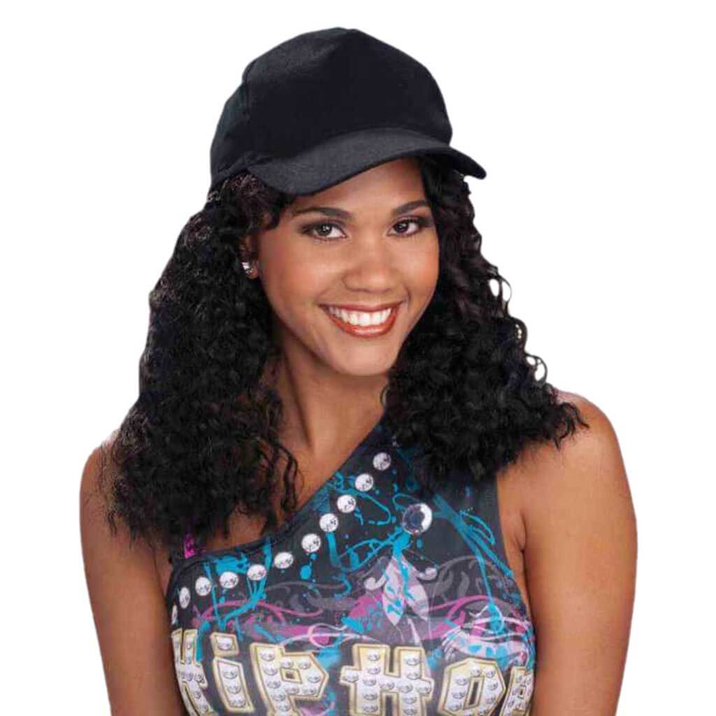 Hip Hop Girlfriend Hat with Wig