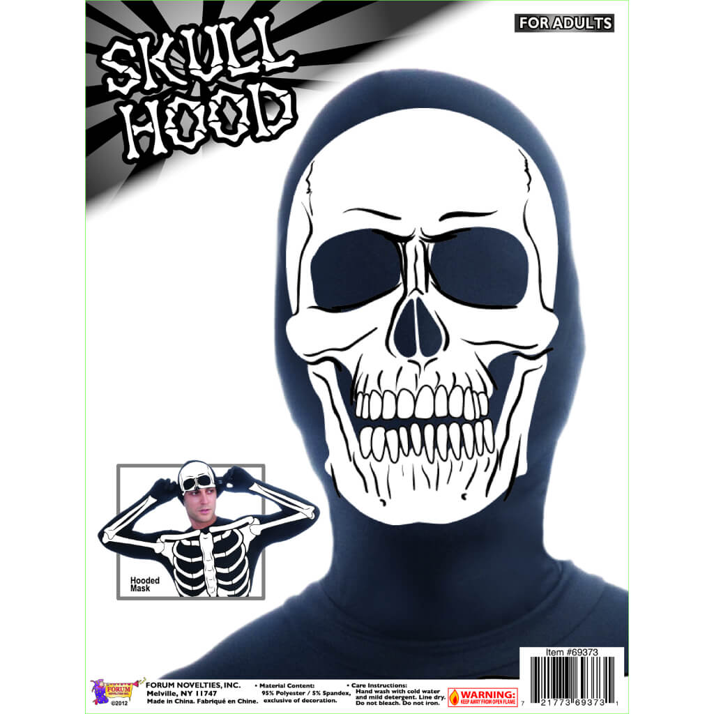 Skull Disappearing Man Hood 