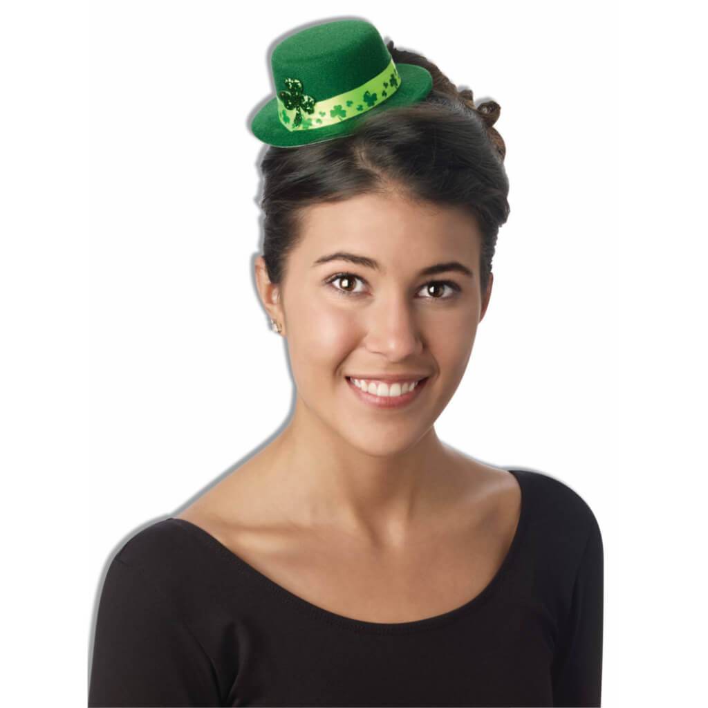 St. Patricks&#39;s Shamrock Mini Top Hat